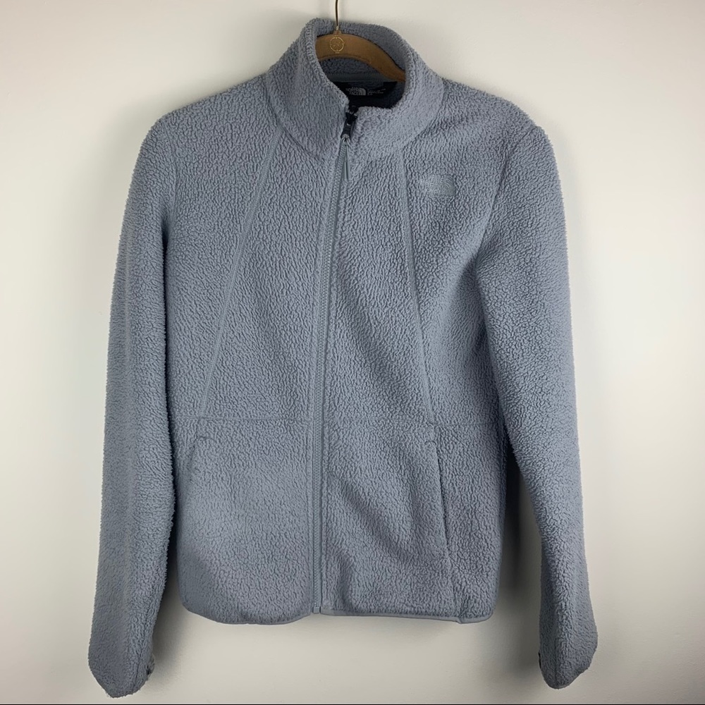The North Face All Gray Plush Fleece Sweater
